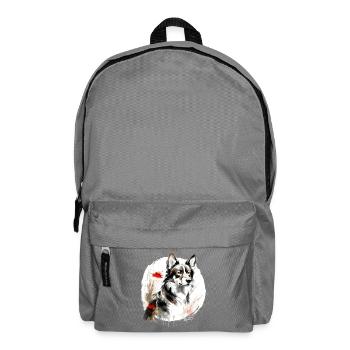 Chinesisches Sternzeichen Hund - Rucksack - Mittelgrau - Vorne