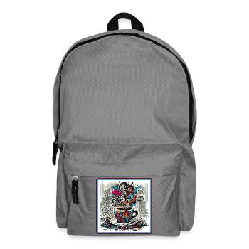 Espresso Graffiti - Rucksack - Mittelgrau - Vorne