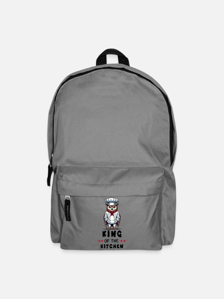 König der Küche – Eule als Meisterkoch - Rucksack - Mittelgrau