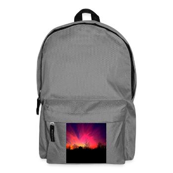 Sunset Violet Sunset Poster - Backpack - elephant grey - Front