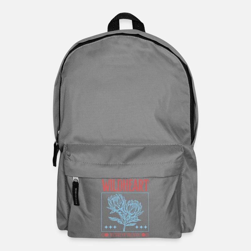 Wildheart – Déclaration florale inspirée de la nature - Sac à dos - gris éléphant