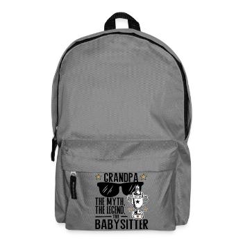 Grandpa – The Myth, the Legend, the Babysitter - Backpack - elephant grey - Front