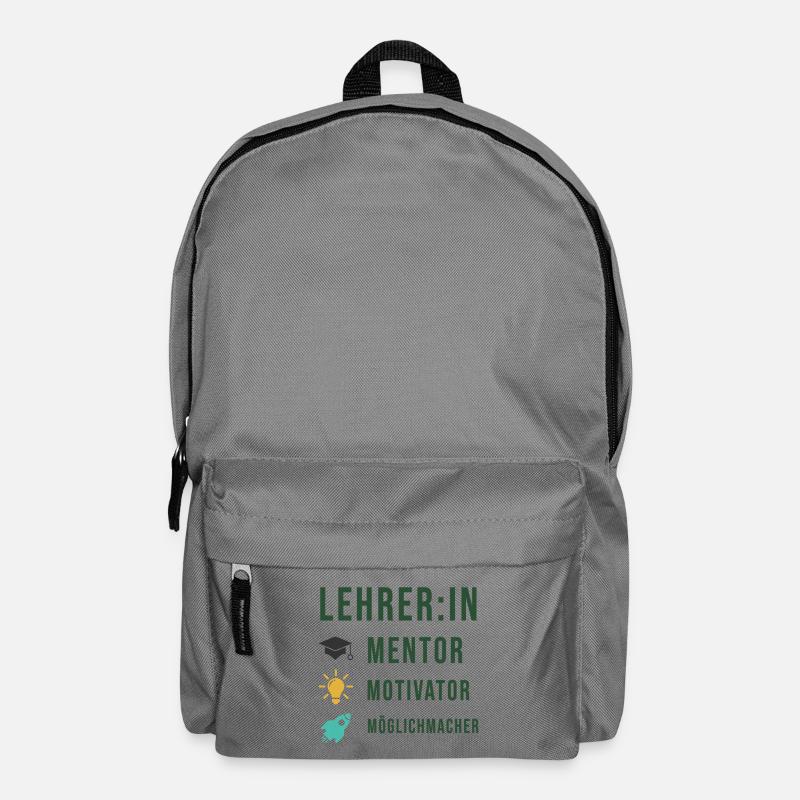Geschenk Lehrer - Lehrerin, Mentor Motivator Shirt - Rucksack - Mittelgrau