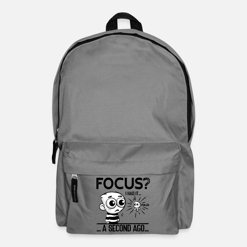 Focus? I Had It – ADHD Focus Humor - Rucksack - Mittelgrau