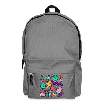 Années 80 Esthétique Vintage Rétro - Sac à dos - gris éléphant - Devant
