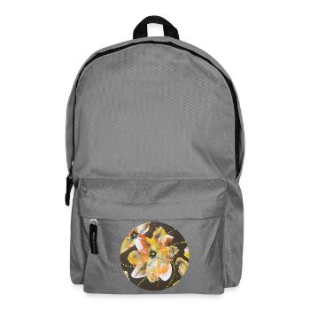Kreatives Farbenspiel-handgemalt von Martina Eßer - Rucksack - Mittelgrau - Vorne