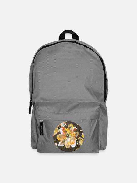 Creative play of colours hand-painted by Martina Eßer - Backpack - elephant grey