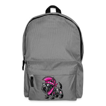 Scottish Terrier Punk Music - Backpack - elephant grey - Front