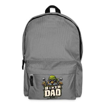 Biker dad - Rucksack - Mittelgrau - Vorne