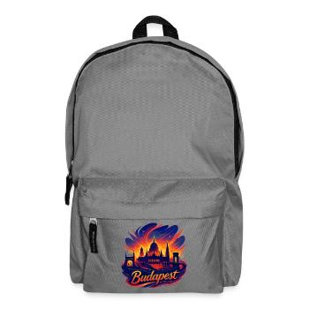 Budapest Capital Hungary Silhouette Gift - Backpack - elephant grey - Front