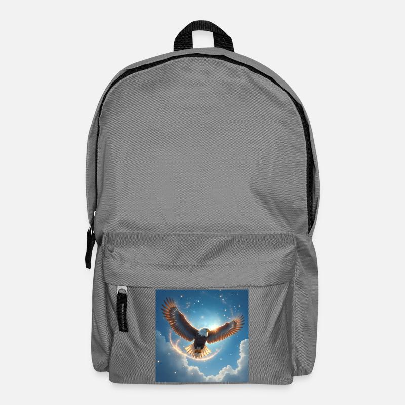 Power Animal Eagle in the Sky - Backpack - elephant grey