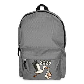 Stork with foundling in its beak 2025 - Backpack - elephant grey - Front