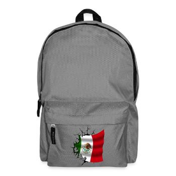 Flag of Mexico - Mexico - Flag Broken Design - Backpack - elephant grey - Front