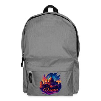 Rome Roma Capital Italy Silhouette Gift - Backpack - elephant grey - Front