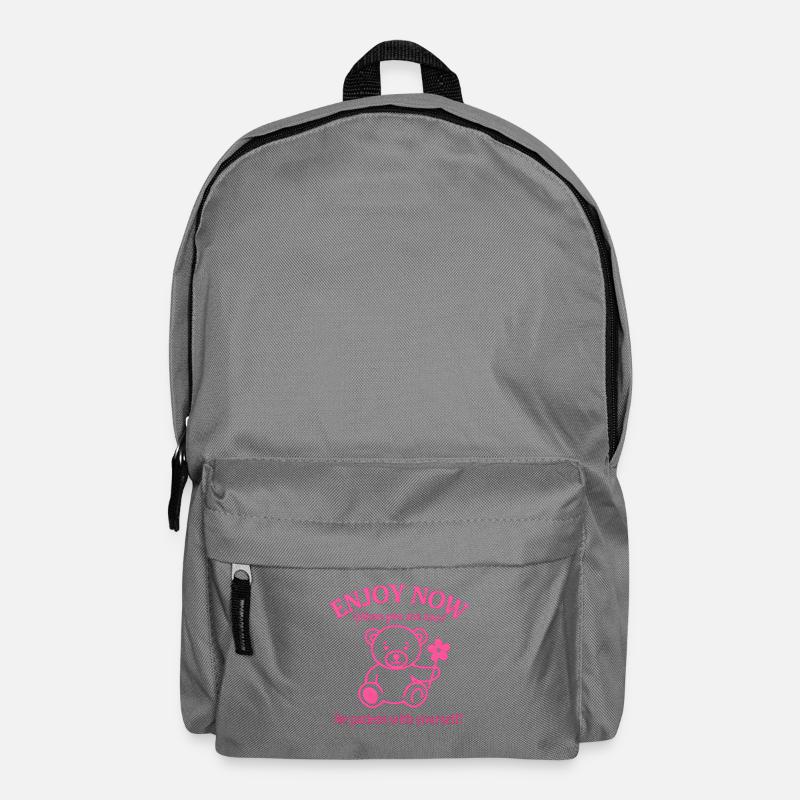 Rosa Bär – Sei geduldig mit dir selbst Shirt - Rucksack - Mittelgrau