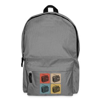 Vintage Radio Design - Rucksack - Mittelgrau - Vorne