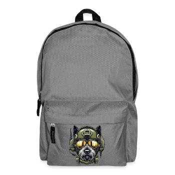 Scottish Terrier Military Design - Backpack - elephant grey - Front