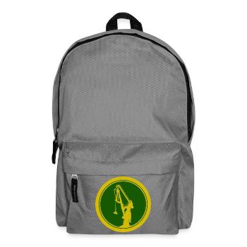 Hafenkran Silhouette 02 - Rucksack - Mittelgrau - Vorne