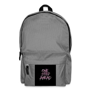 Neon-Lebensmotto für Motivation - Rucksack - Mittelgrau - Vorne