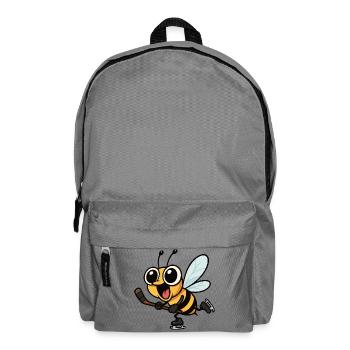 Süße Biene Hockey Eishockey Jugend Schule Sport  - Backpack - elephant grey - Front