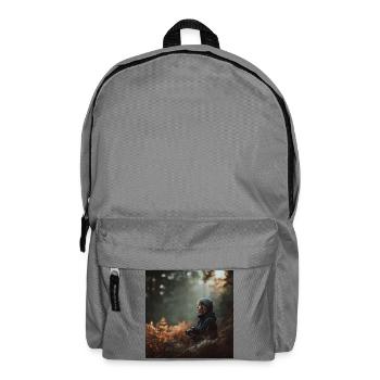Fotografie als Therapie – Blende auf, Welt aus - Rucksack - Mittelgrau - Vorne