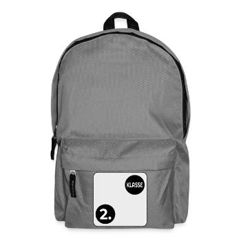 Grundschule 2. Klasse - SPIELWÜRFEL - Rucksack - Mittelgrau - Vorne