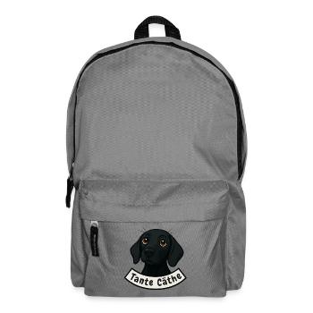 Schweißhund Tante Cäthe - Rucksack - Mittelgrau - Vorne