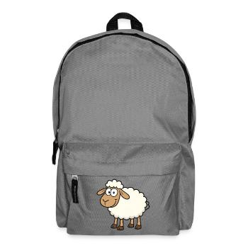 Conception de mouton mignon pour les enfants - Sac à dos - gris éléphant - Devant