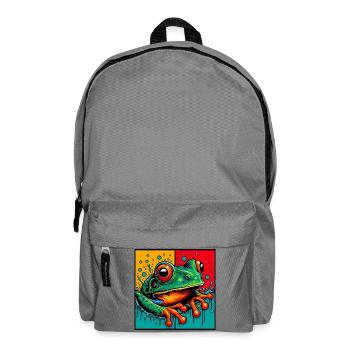 frog - Backpack - elephant grey - Front