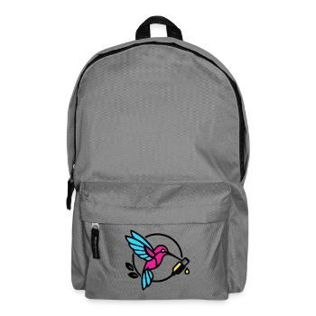 Neon Hummingbird - Rucksack - Mittelgrau - Vorne