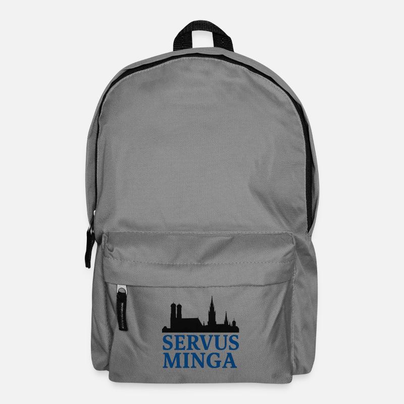 Servus Minga Silhouette Design - Rucksack - Mittelgrau