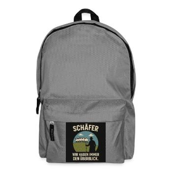 Schäferblick Wir haben Überblick - Rucksack - Mittelgrau - Vorne