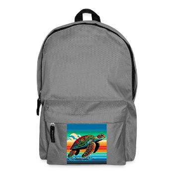 Schildkröte - Rucksack - Mittelgrau - Vorne