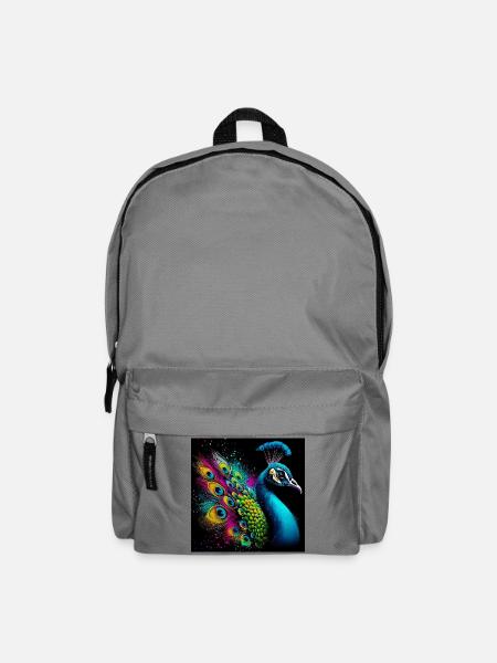 Pfau - Rucksack - Mittelgrau