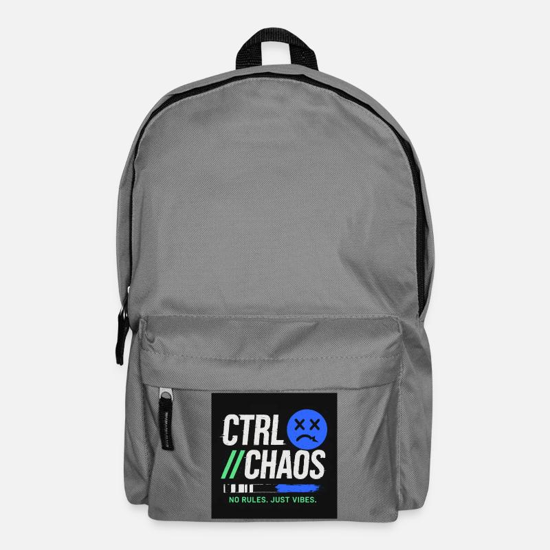 Ctrl Chaos Green and Blue - Urban Design Sneaker - Backpack - elephant grey