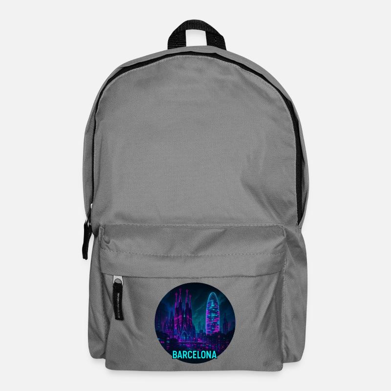 Barcelona Souvenir Cyberpunk - Rucksack - Mittelgrau