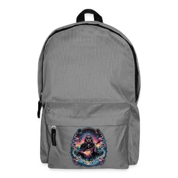 Mystischer Astronaut Musiker Illustration - Rucksack - Mittelgrau - Vorne