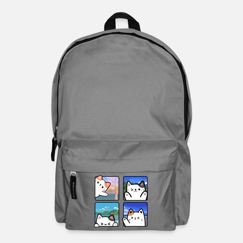 Katze Reisende - Rucksack - Mittelgrau