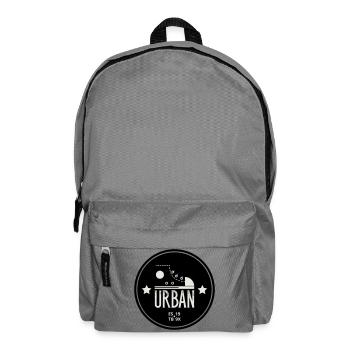 Urban Style Badge Featuring Red Sneaker and Bold - Backpack - elephant grey - Front