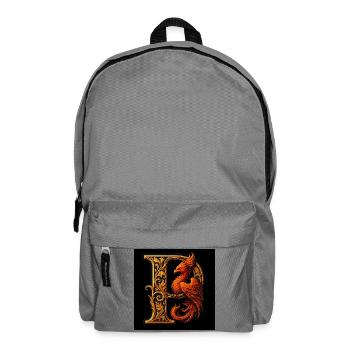 P – Magic Ornament with Phoenix - Backpack - elephant grey - Front