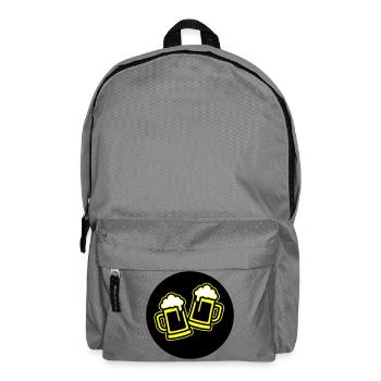 Toast à la bière symbole Chope à bière - Sac à dos - gris éléphant - Devant