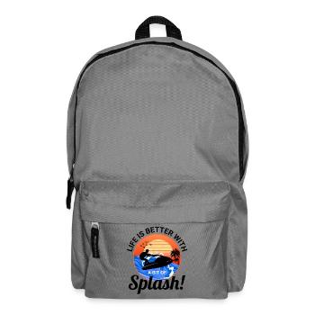 Life Better With Splash Personal Watercraft Rider  - Backpack - elephant grey - Front