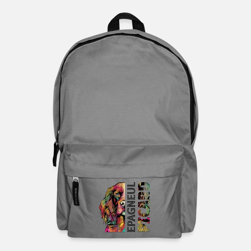 Farbiger Epagneul Picard - Rucksack - Mittelgrau