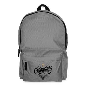 Christianisme - Logo chrétien - Sac à dos - gris éléphant - Devant