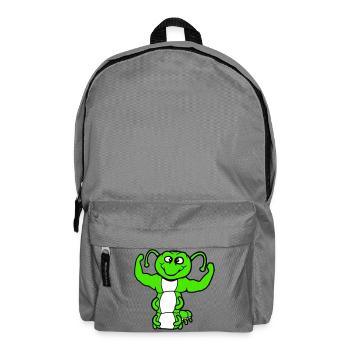 Caterpillar Bodybuilder Strong Muscles Training Gym Hobby - Backpack - elephant grey - Front