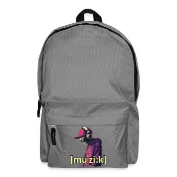 Alien Music - Backpack - elephant grey - Front