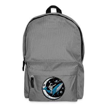 Cosmic Ride: Astronaut and the Whale - Backpack - elephant grey - Front