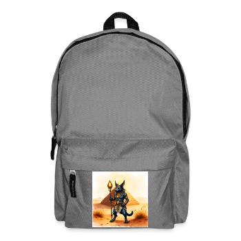 Xylophone égyptien mi-humain - Sac à dos - gris éléphant - Devant