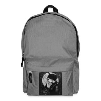 Night Cat and Demon Girl - Backpack - elephant grey - Front