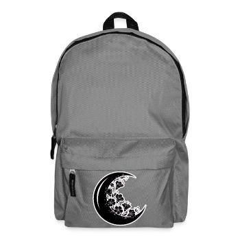 Floral Moon Phase Illustration - Backpack - elephant grey - Front